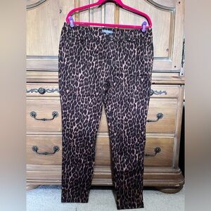 BRAND NEW Lisa Rinna‎ Collection Leopard Print Skinny Jeans 🐆